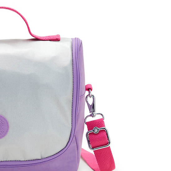 Kipling New Kichirou Lunch Bag Bags Purple Candy Block | CA 2151TC